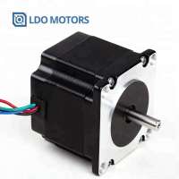 0.9 Degree NEMA 23 stepper motor double shaft, 57mm hybrid stepper motor dual shaft